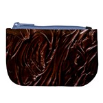 Chocolate Texture, Dark Chocolate Background Large Coin Purse