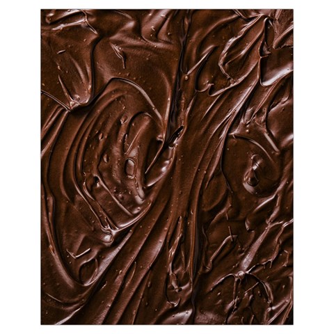 Chocolate Texture, Dark Chocolate Background Drawstring Pouch (XL) from ArtsNow.com Back