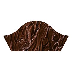 Chocolate Texture, Dark Chocolate Background Cotton Crop Top from ArtsNow.com Left Sleeve