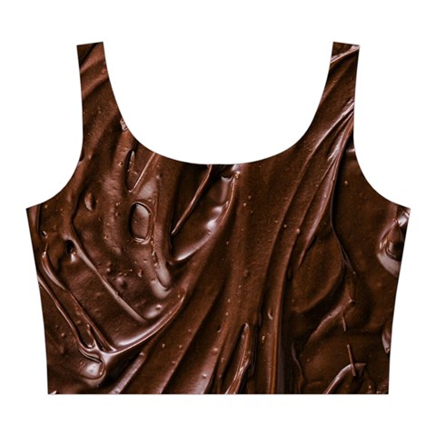 Chocolate Texture, Dark Chocolate Background Midi Sleeveless Dress from ArtsNow.com Top Back