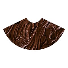 Chocolate Texture, Dark Chocolate Background Midi Sleeveless Dress from ArtsNow.com Skirt Back