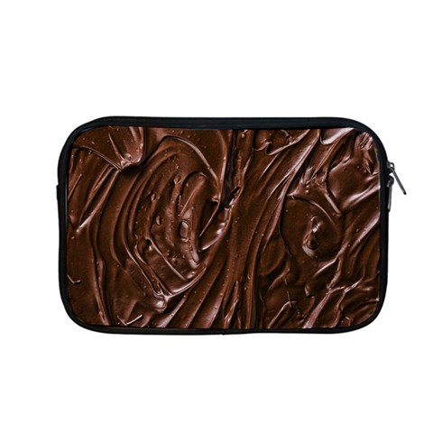 Chocolate Texture, Dark Chocolate Background Apple MacBook Pro 13  Zipper Case from ArtsNow.com Front