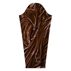 Chocolate Texture, Dark Chocolate Background Long Sleeve Velvet V Left Sleeve