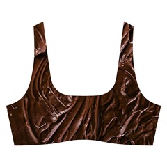 Chocolate Texture, Dark Chocolate Background Cross Back Hipster Bikini Set from ArtsNow.com Front