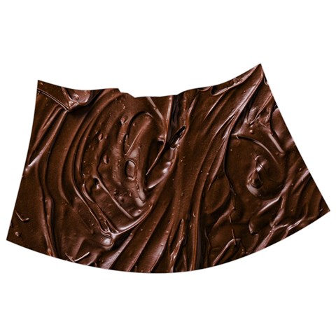 Chocolate Texture, Dark Chocolate Background Babydoll Tankini Top from ArtsNow.com Front