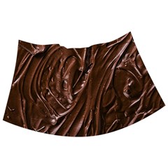 Chocolate Texture, Dark Chocolate Background Babydoll Tankini Top from ArtsNow.com Front