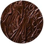 Chocolate Texture, Dark Chocolate Background Wooden Bottle Opener (Round)