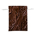 Chocolate Texture, Dark Chocolate Background Lightweight Drawstring Pouch (S)