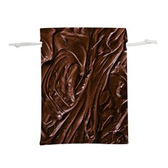 Chocolate Texture, Dark Chocolate Background Lightweight Drawstring Pouch (M) from ArtsNow.com Front