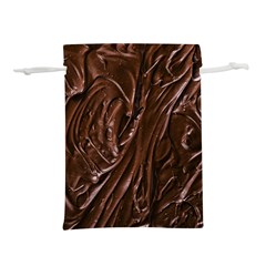 Chocolate Texture, Dark Chocolate Background Lightweight Drawstring Pouch (L) from ArtsNow.com Front