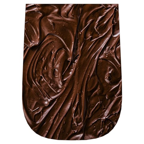 Chocolate Texture, Dark Chocolate Background Wristlet Pouch Bag (Small) from ArtsNow.com Left Side