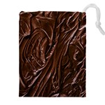 Chocolate Texture, Dark Chocolate Background Drawstring Pouch (4XL)