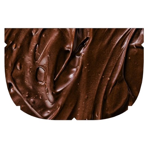 Chocolate Texture, Dark Chocolate Background Make Up Case (Small) from ArtsNow.com Side Left