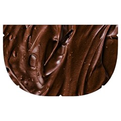 Chocolate Texture, Dark Chocolate Background Make Up Case (Medium) from ArtsNow.com Side Right