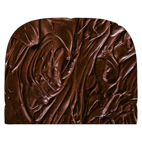 Chocolate Texture, Dark Chocolate Background Make Up Case (Large) from ArtsNow.com Front