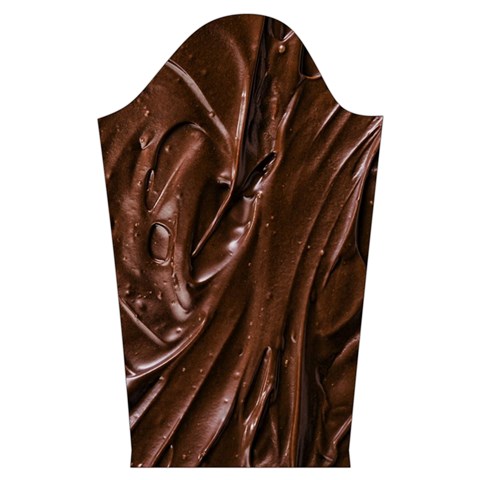 Chocolate Texture, Dark Chocolate Background Kids  Long Sleeve Velvet Lounge Robe from ArtsNow.com Sleeve Right