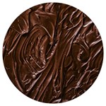 Chocolate Texture, Dark Chocolate Background Round Trivet