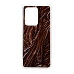 Chocolate Texture, Dark Chocolate Background Samsung Galaxy S20 Ultra 6.9 Inch TPU UV Case