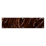 Chocolate Texture, Dark Chocolate Background Banner and Sign 4  x 1 