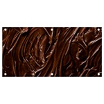 Chocolate Texture, Dark Chocolate Background Banner and Sign 4  x 2 