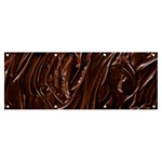 Chocolate Texture, Dark Chocolate Background Banner and Sign 8  x 3 