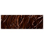 Chocolate Texture, Dark Chocolate Background Banner and Sign 12  x 4 