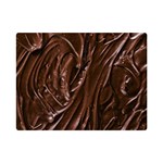 Chocolate Texture, Dark Chocolate Background Premium Plush Fleece Blanket (Mini)