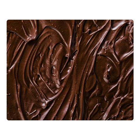 Chocolate Texture, Dark Chocolate Background Premium Plush Fleece Blanket (Large) from ArtsNow.com 80 x60  Blanket Front