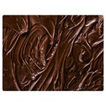 Chocolate Texture, Dark Chocolate Background Premium Plush Fleece Blanket (Extra Small)