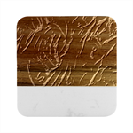 Chocolate Texture, Dark Chocolate Background Marble Wood Coaster (Square)