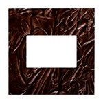 Chocolate Texture, Dark Chocolate Background White Box Photo Frame 4  x 6 