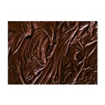 Chocolate Texture, Dark Chocolate Background Crystal Sticker (A4)