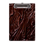 Chocolate Texture, Dark Chocolate Background A5 Acrylic Clipboard