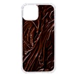 Chocolate Texture, Dark Chocolate Background iPhone 14 TPU UV Print Case