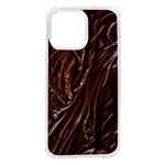 Chocolate Texture, Dark Chocolate Background iPhone 14 Pro Max TPU UV Print Case