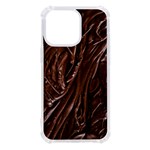 Chocolate Texture, Dark Chocolate Background iPhone 13 Pro TPU UV Print Case