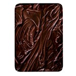 Chocolate Texture, Dark Chocolate Background Rectangular Glass Fridge Magnet (4 pack)