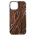 Chocolate Texture, Dark Chocolate Background iPhone 15 Black UV Print PC Hardshell Case