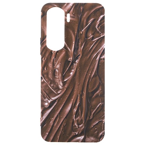 Chocolate Texture, Dark Chocolate Background Samsung Galaxy S24 Plus 6.7 Inch Black TPU UV Case from ArtsNow.com Front