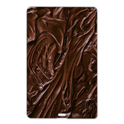 Chocolate Texture, Dark Chocolate Background Name Card Style USB Flash Drive from ArtsNow.com Front