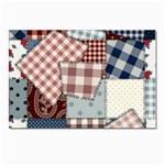 Cloth Patches Texture Macro, Patches Of Cloth Postcard 4 x 6  (Pkg of 10)