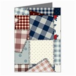 Cloth Patches Texture Macro, Patches Of Cloth Greeting Cards (Pkg of 8)