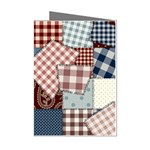 Cloth Patches Texture Macro, Patches Of Cloth Mini Greeting Cards (Pkg of 8)