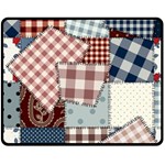 Cloth Patches Texture Macro, Patches Of Cloth Fleece Blanket (Medium)