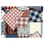 Cloth Patches Texture Macro, Patches Of Cloth Two Sides Premium Plush Fleece Blanket (Baby Size)