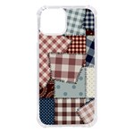 Cloth Patches Texture Macro, Patches Of Cloth iPhone 14 TPU UV Print Case