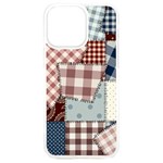 Cloth Patches Texture Macro, Patches Of Cloth iPhone 15 Plus TPU UV Print Case