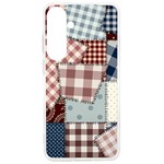 Cloth Patches Texture Macro, Patches Of Cloth Samsung Galaxy S24 Ultra 6.9 Inch TPU UV Case