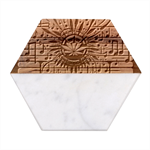 River Roots Marble Wood Coaster (Hexagon) 