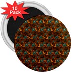 Blue Bloom Bouquet 3  Magnets (10 pack) 